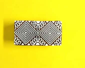 Pattern design hand block stamp textile fabric decor stylish new design art tools for craft making.