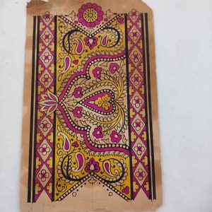 Antiguos diseños de papel hechos a mano vintage, obras de arte coleccionables.