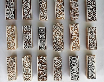 5 pc 22 Dollar Buy Any Borders Wooden Printing Blocks Mix Designs More than 15 Different Designs Different Offers