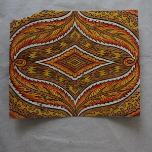 Handbemalte Vintage Papier Textil Designs - Einzigartig und Künstlerisch