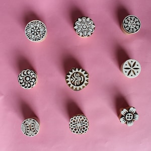 Muster Blumenmix beliebte Holzklischee DYI kleinstes Set aus 9 verschiedenen Formen