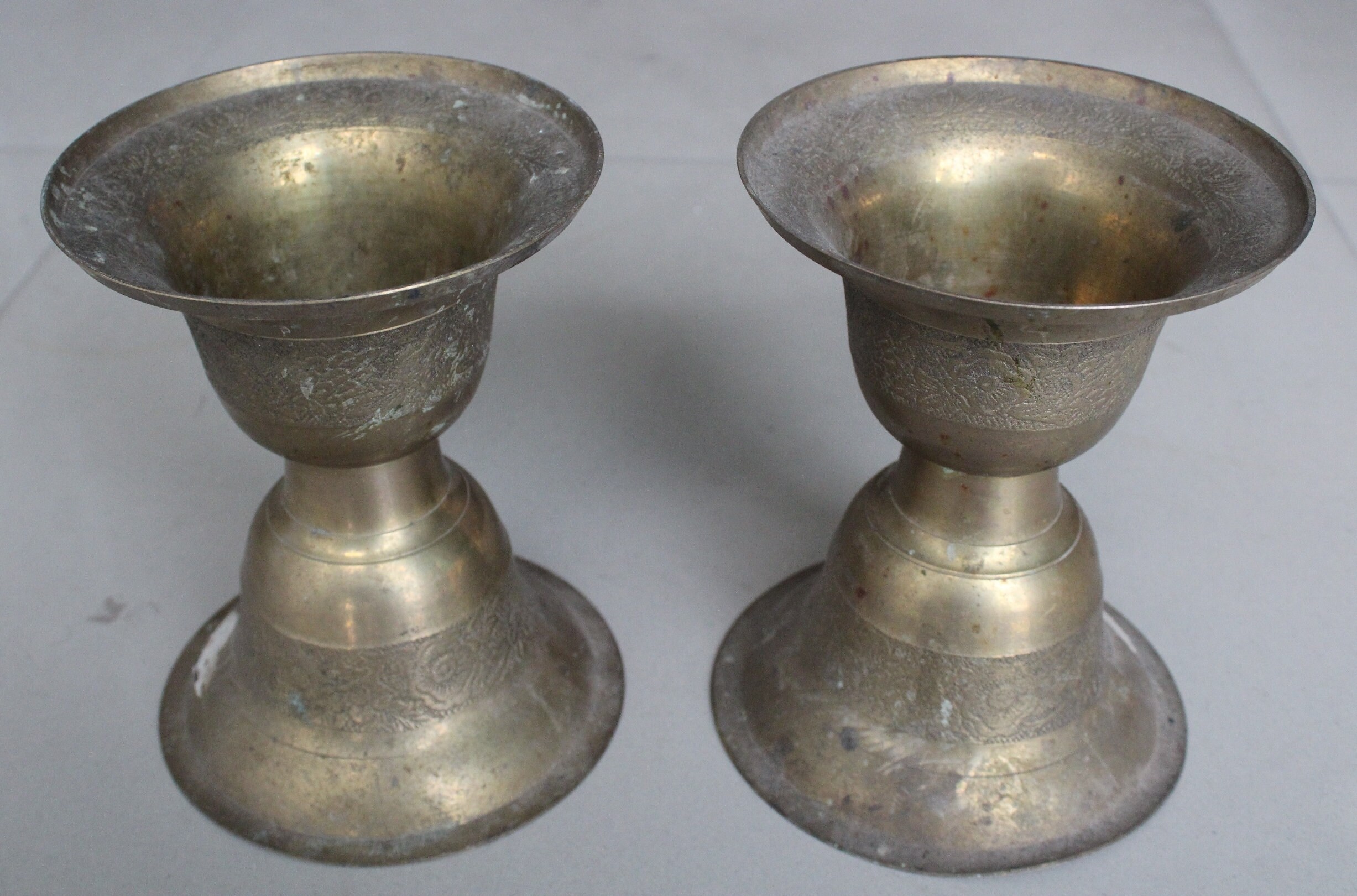 Messing antik 8 Zoll alte Arbeit auf Töpfe seltene dekorative | Etsy