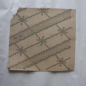 Obras de arte de pintura en papel con diseños hechos a mano de textiles vintage
