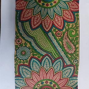 Textil Vintage Handmade Designs Florales Dekorpapier indisches Design
