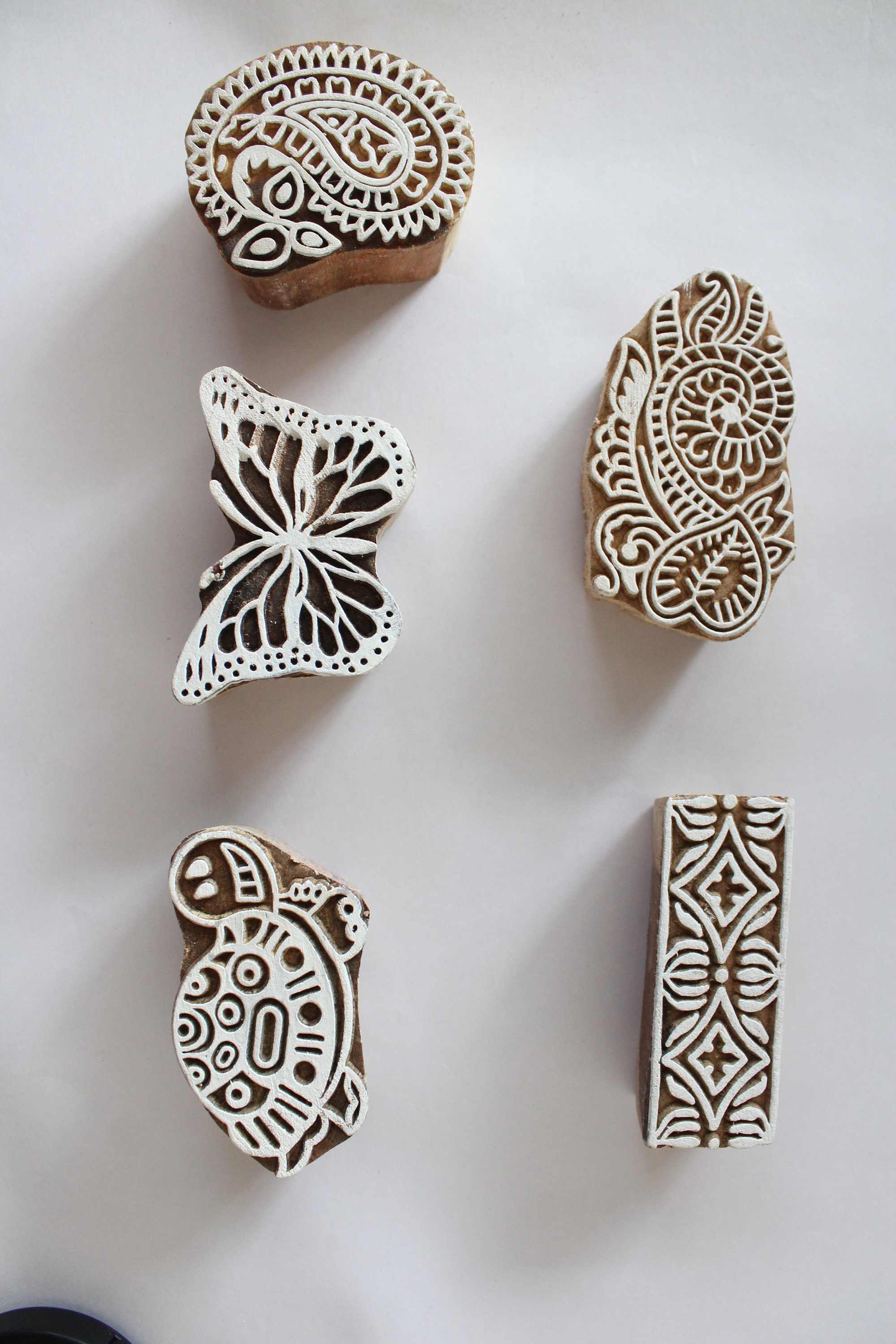 Set de tacos de madera de 5 diseños diferentes -  México