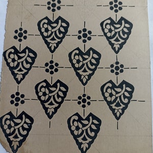 Vintage handamade papier ontwerp textiel bloemen kunstwerk