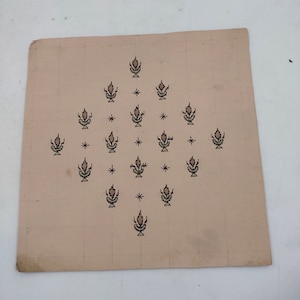 Diseños de papel antiguo vintage hechos a mano, ilustraciones coleccionables textiles