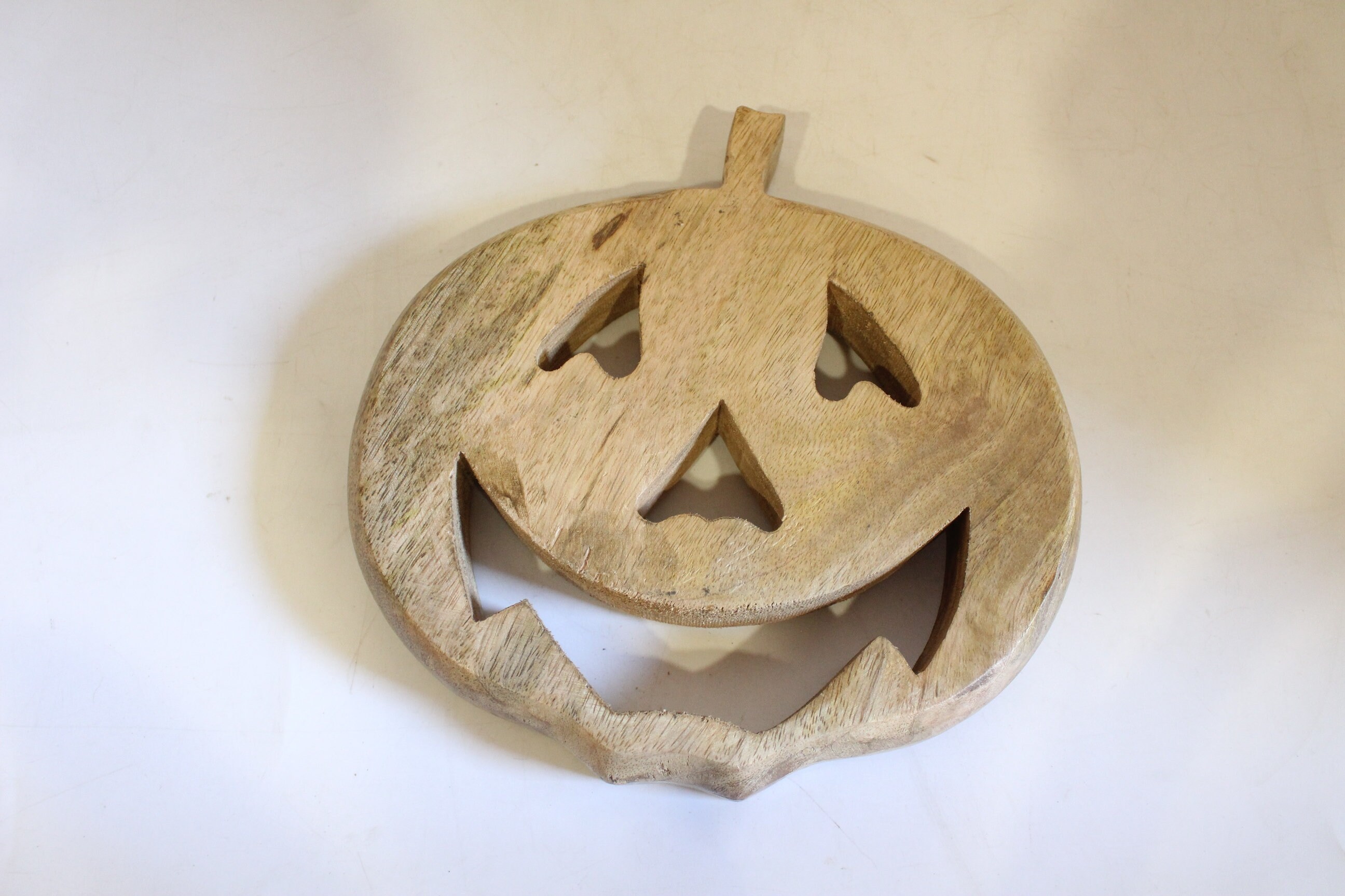Antique Wooden Halloween Decor Piece Decorative Cutout Etsy
