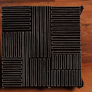 Seleccione cualquiera según sus diseños favoritos, sellos de madera para impresión, curvado a mano, teñido.