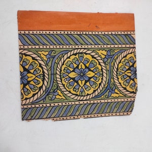 Vintage antiek papier schilderij handgemaakte ontwerpen bloemenkunstwerk