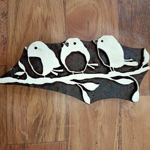 Bird Design Wooden Print Making Blocks