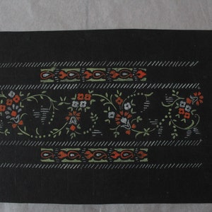 Vintage Textile florale Kunstwerke Indianer Designs Sammlerstück