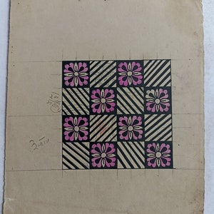 Tekstylia Vintage, ręcznie robione, geometryczne wzory, kolekcjonerskie dzieła sztuki