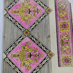 Conception de motifs d'œuvres d'art textiles faites à la main conception de collection rare