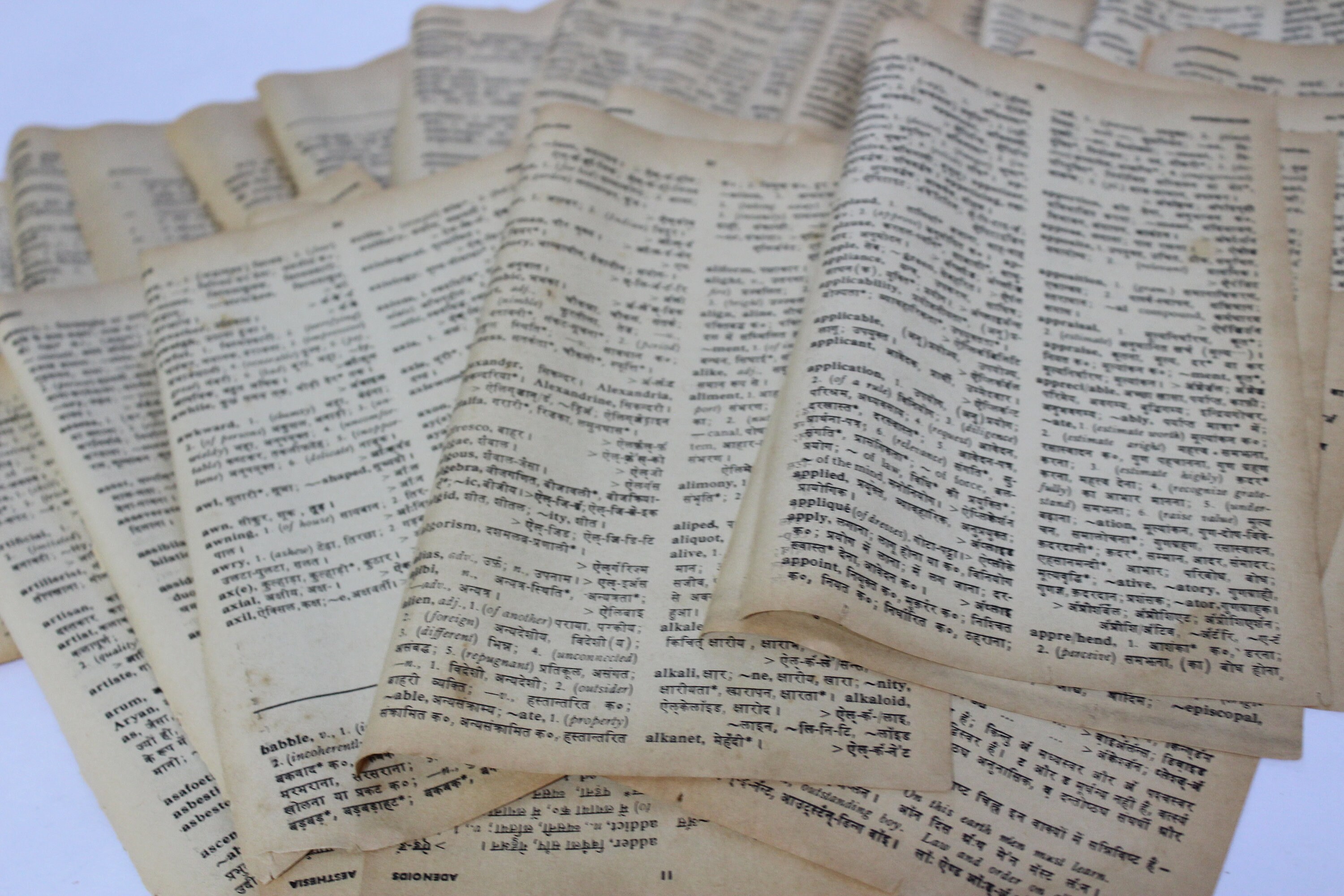 50 Pages Book of Dictionary vintage papers Collectible old Etsy