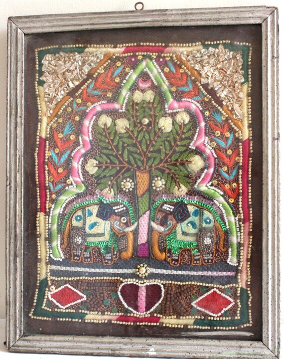 インド 絵画 アンティーク マンダラ 美術品 額付き インド 絵画 絵画