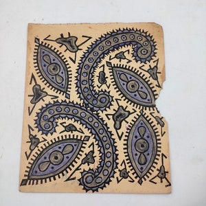 Handgemachtes Design Vintage Blumen Sammlerstück indisches Kunstwerk