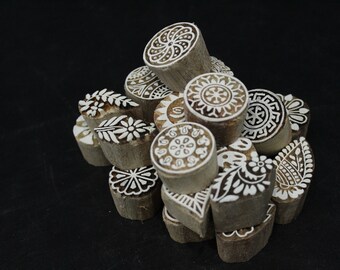 Decorative printing block Set of 23 different designs block print kids design