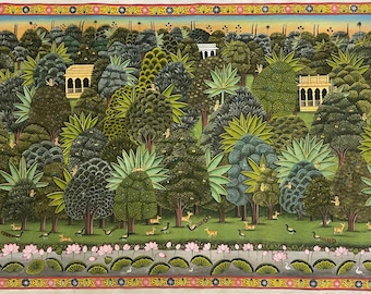 Jungle Painting Hand Painted Artwork
