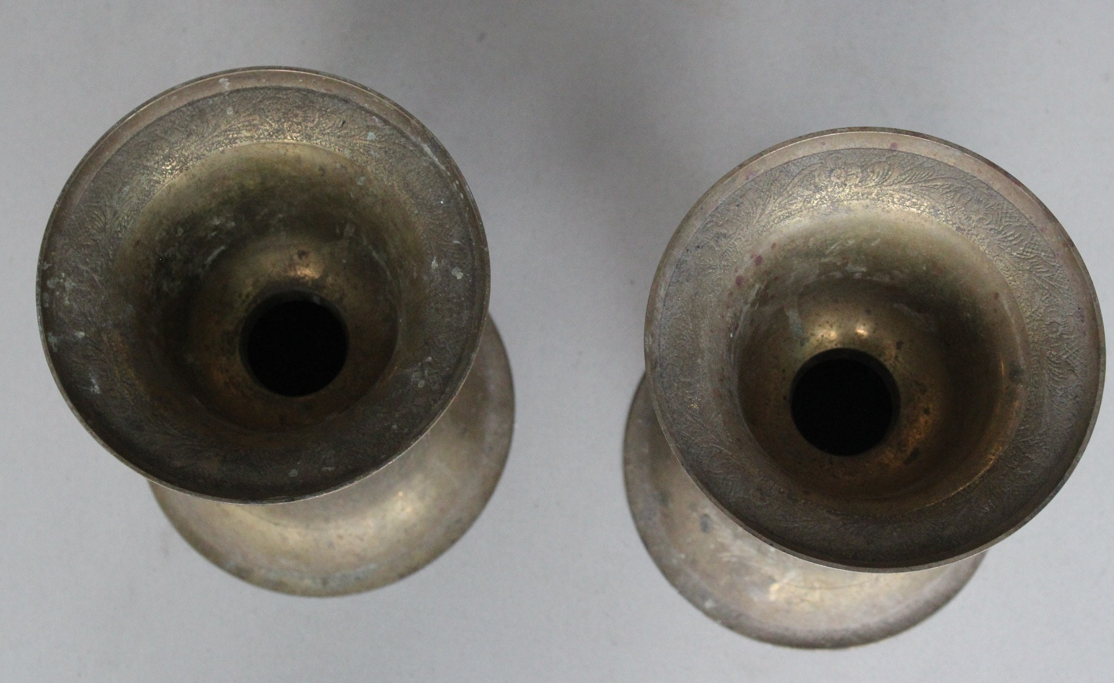 Messing antik 8 Zoll alte Arbeit auf Töpfe seltene dekorative | Etsy