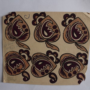 Vintage antiguo textil hecho a mano diseño envejecido rara pieza de arte coleccionable