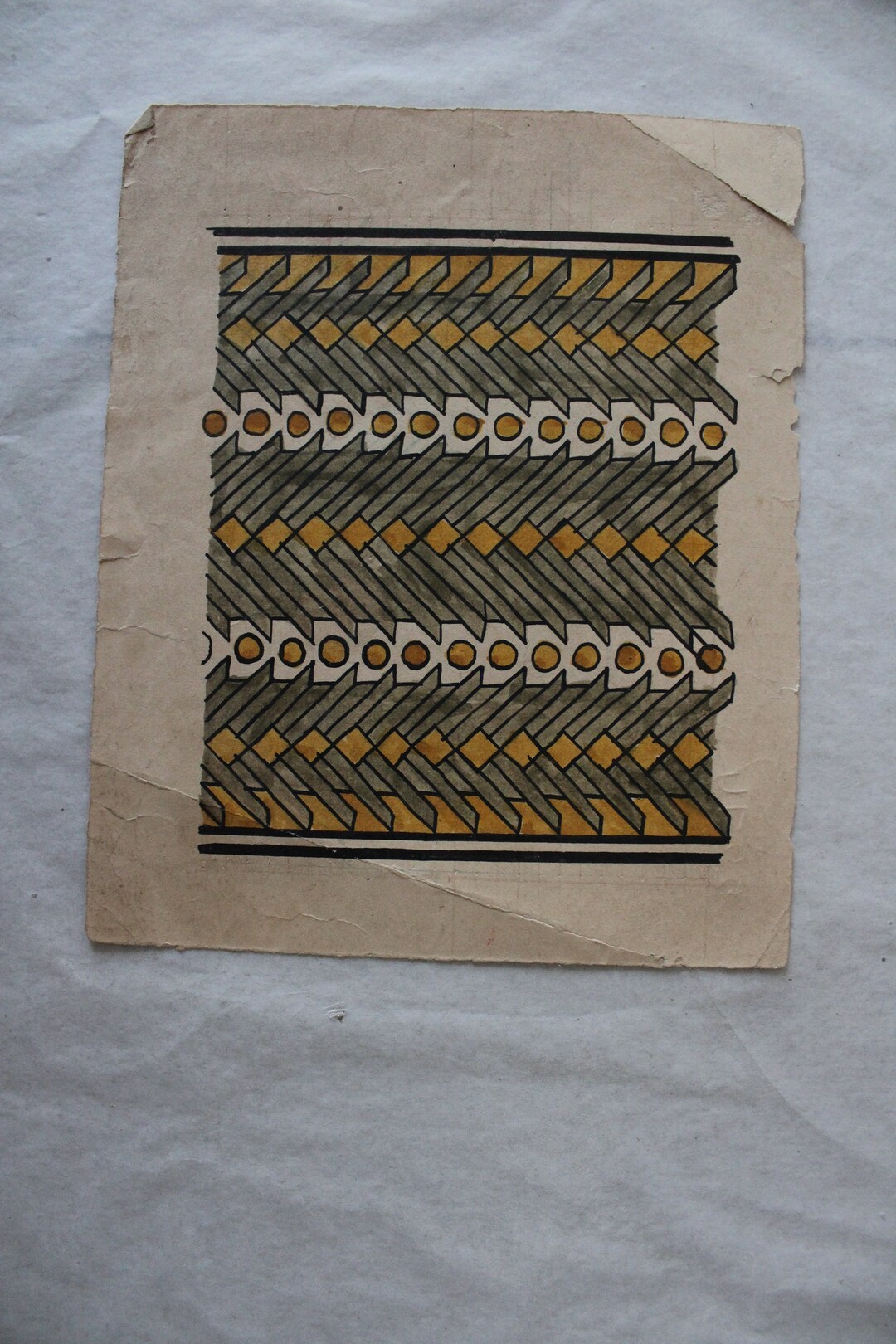 Vintage-inspired Hand-painted Paper Textile Designs - Etsy