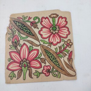Kleurrijke handgeschilderde kaarten maken oude zeldzame ontwerpen vintage patronen collectieve kunstwerken