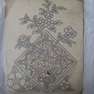 Bloemen vintage Indiaas handgeschept verzamelpapier ontwerpt zeldzame kunstwerken