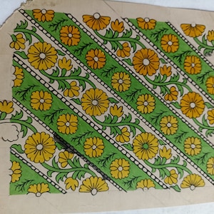 1900s Vintage handgefertigte Textildesigns altes Sammlerstück Kunst