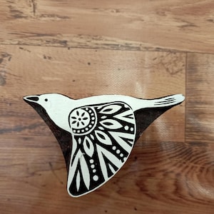 Decorative Hand Made Wooden Bird Block