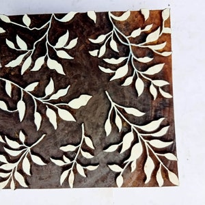 Textiel Houten Drukblok Stempel Patronen Geometrisch