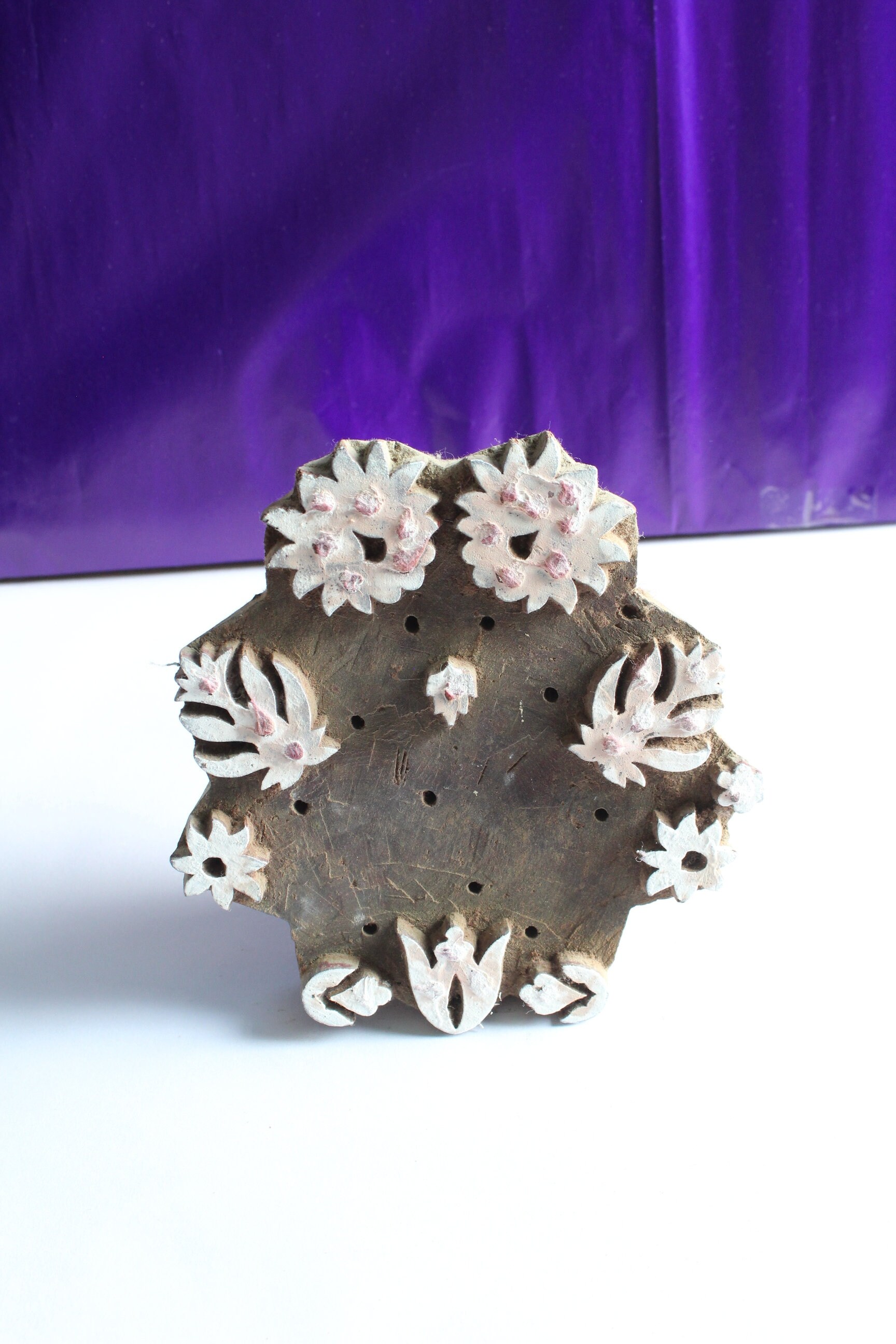 Wooden Block Printing Stamp Vintage Used Textile Design block Etsy