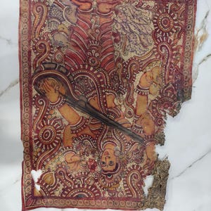 Old Rare Leather Shadow Puppet Bharat Avatars Collectible 1900s Artworks