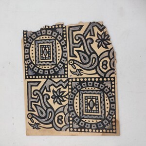 Vintage handgemaakte ontwerpen papier artwork collectible bloemen