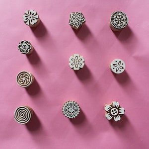 Drucken Herstellung textiler Druckstock Kleinstes kreatives Set von 10 Formen