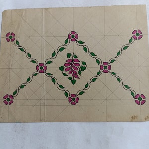 Vintage Textile Designs handgemachtes altes Sammlerstück