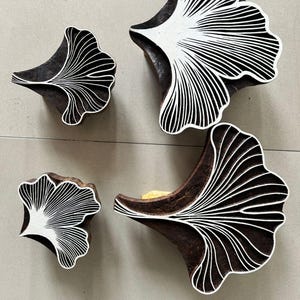Bloempatronen Handgebogen ontwerpen 4 houten blokken stempels