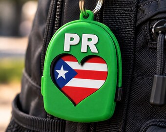 Puerto Rico / Archivo Digital para Impresión 3D / Adorno para Mochila Bulto boricua