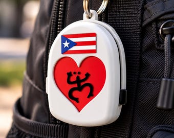 Puerto Rico / Archivo Digital para Impresión 3D / Adorno para Mochila Bulto boricua