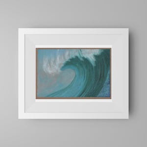 Disegni di Onde, pastello ad olio su carta - Wave Drawings, Oil Pastel on Paper