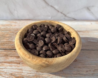 Chips de chocolate negro con sabor a espresso para hornear – Trozos de chocolate negro artesanales (227 g)
