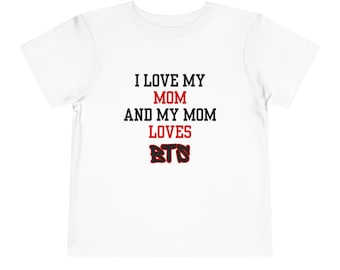 Amo la mia mamma e la mia mamma ama Bang Tan Maglietta per bambini / Maglietta Kpop per bambini