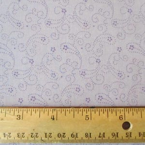 Lilac Cotton Fabric / Flower Cotton Fabric / Quilting Fabric / 2 yard cut