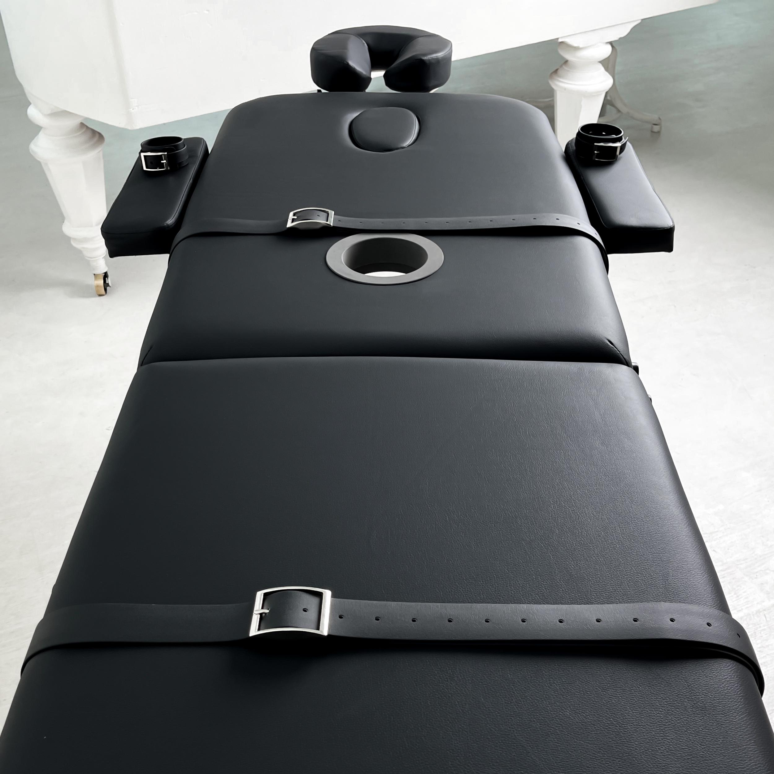 BDSM Bondage Table With Adjustable Restraints & Handmade Cuffs | Padded ...