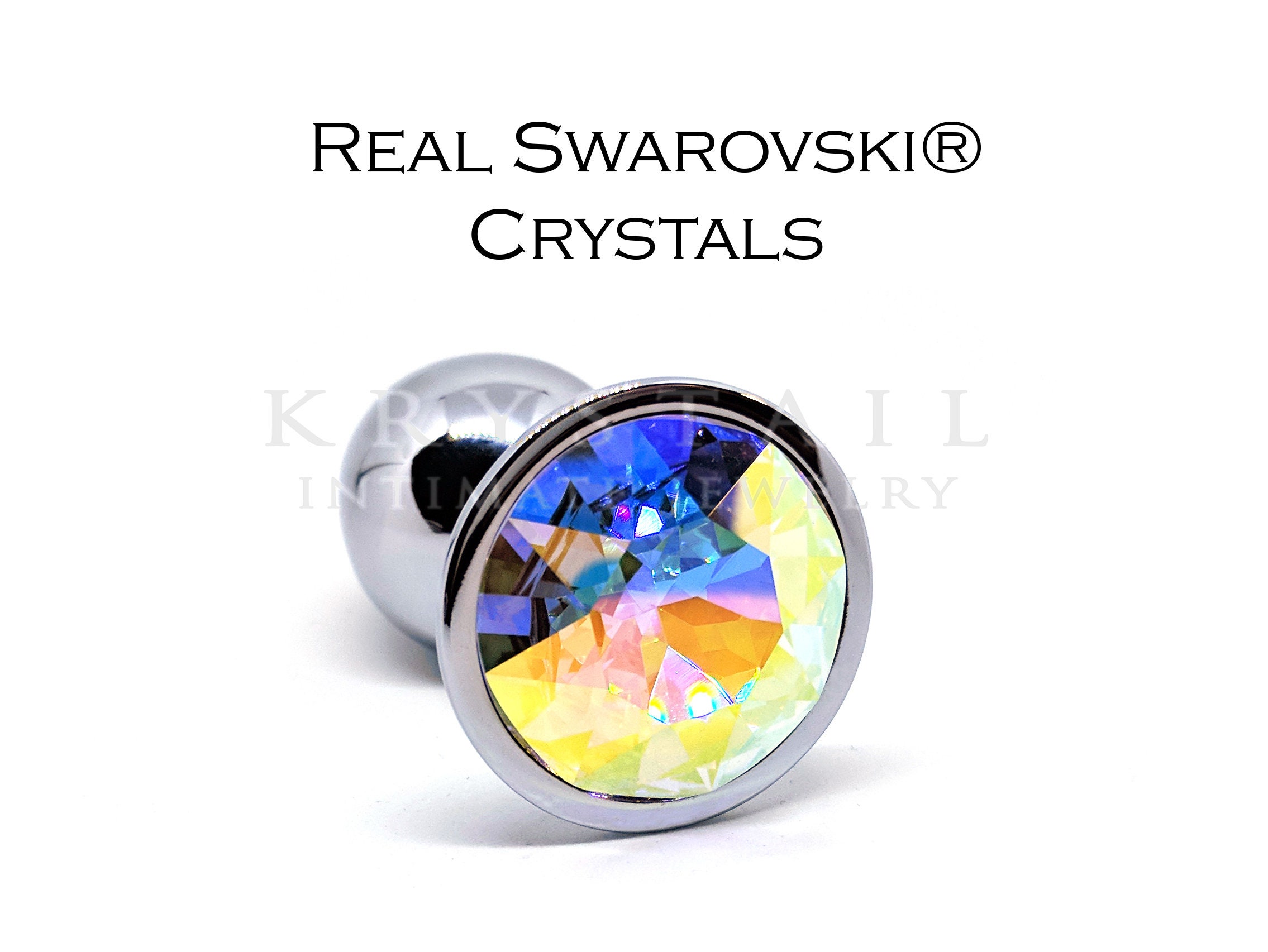 Swarovski Crystal Jewel Butt Plug Multicolor Diamond Anal - Etsy