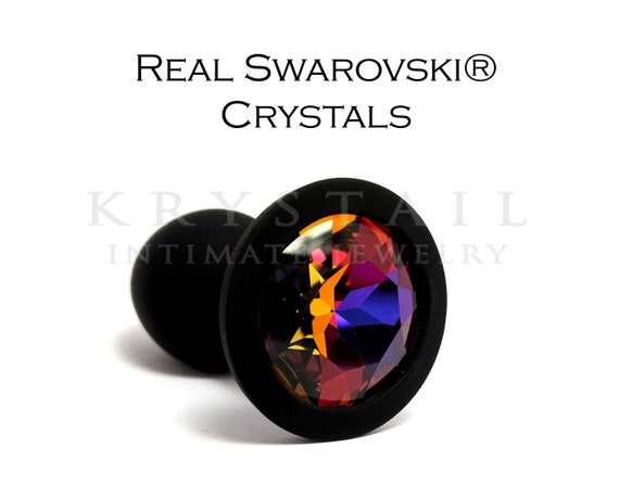 Swarovski Volcano Crystal Waterproof Anus Massager Butt Plug