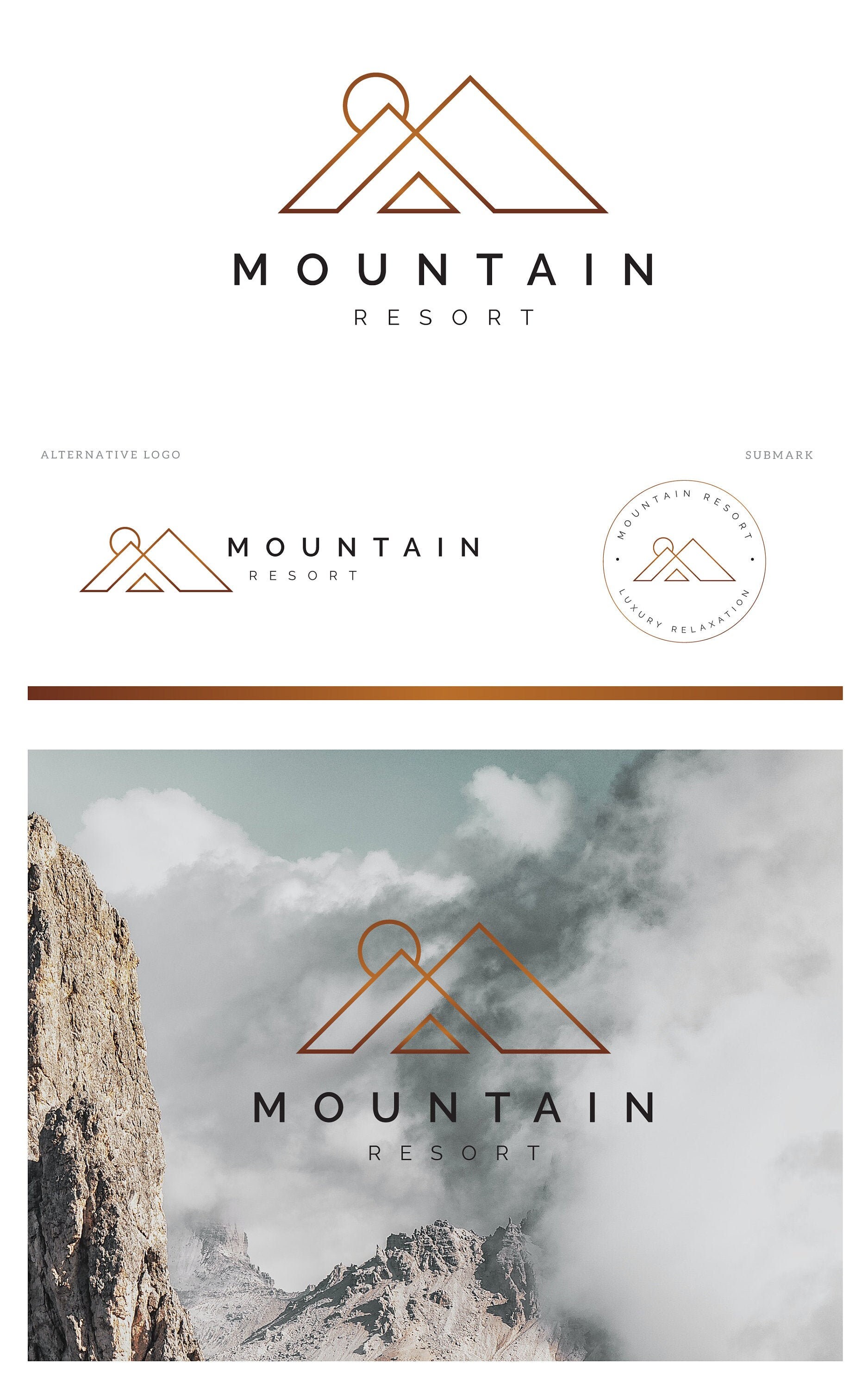 ke outdoor design on Mountain Logo Design Geometric Logo Design Minimal Logo Etsy