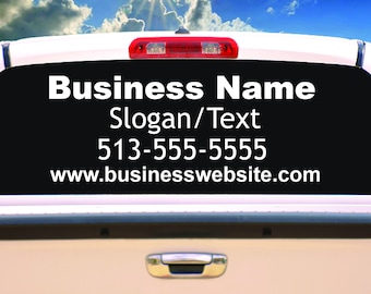 Custom Business Decal Personalized Car/Truck Decal Advertising Decal Business Logo Decal