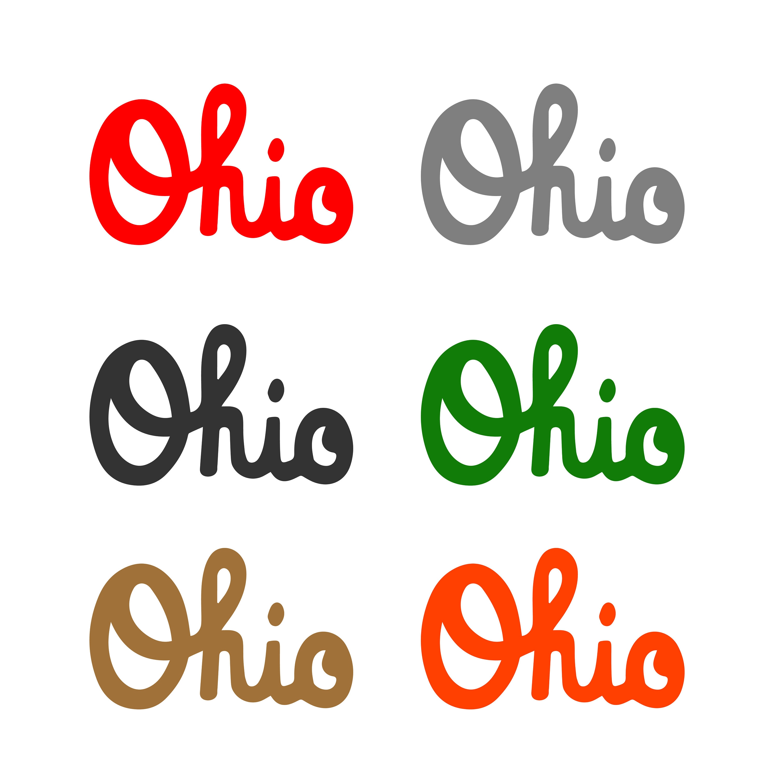 Ohio SVG Files Ohio Script Font Vector Images SVG Files Etsy India