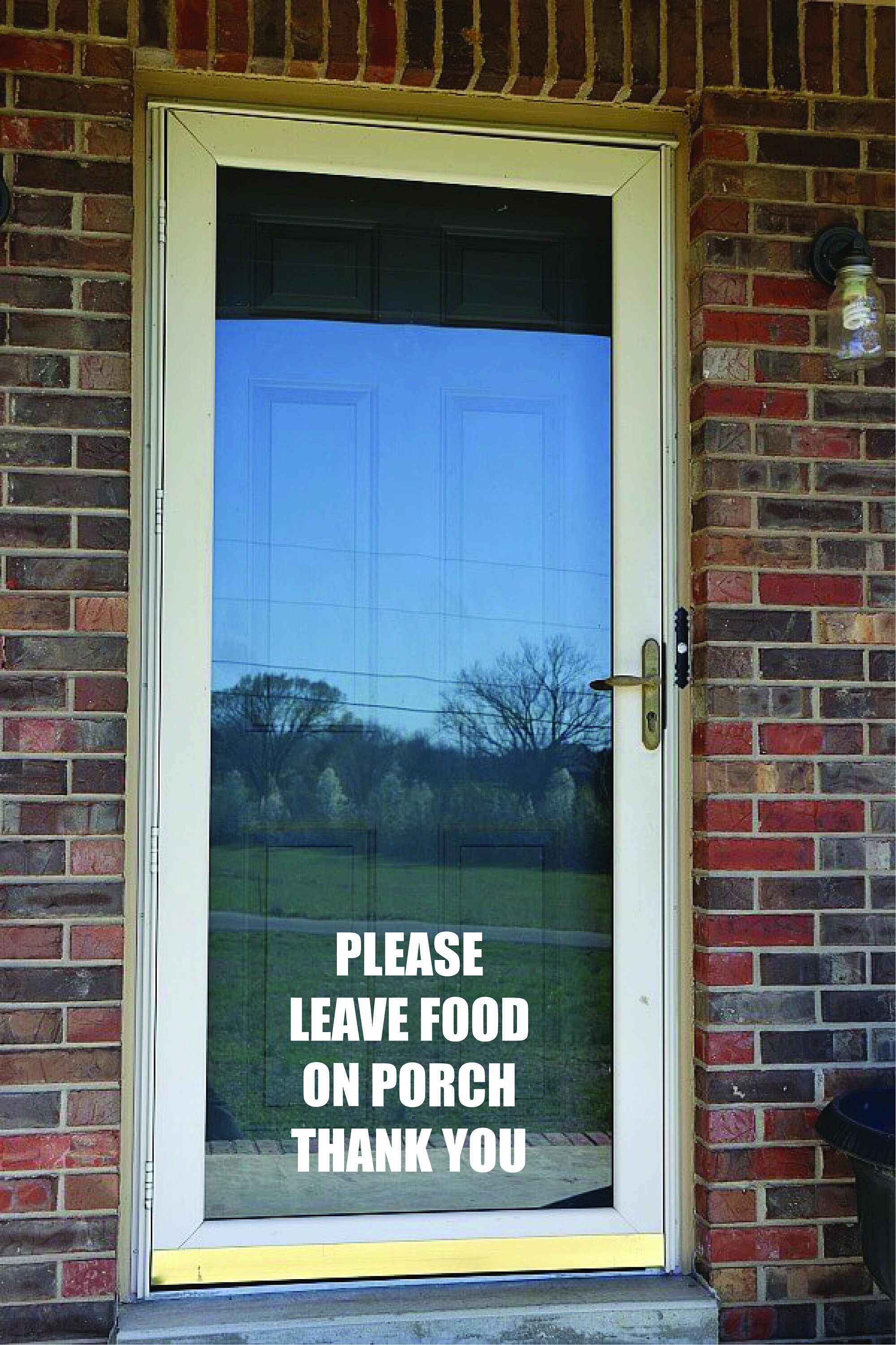 Leave Food Decal Please leave food on porch No Contact Decal Etsy 日本